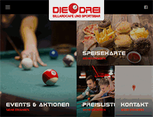 Tablet Screenshot of billard-diedrei.de